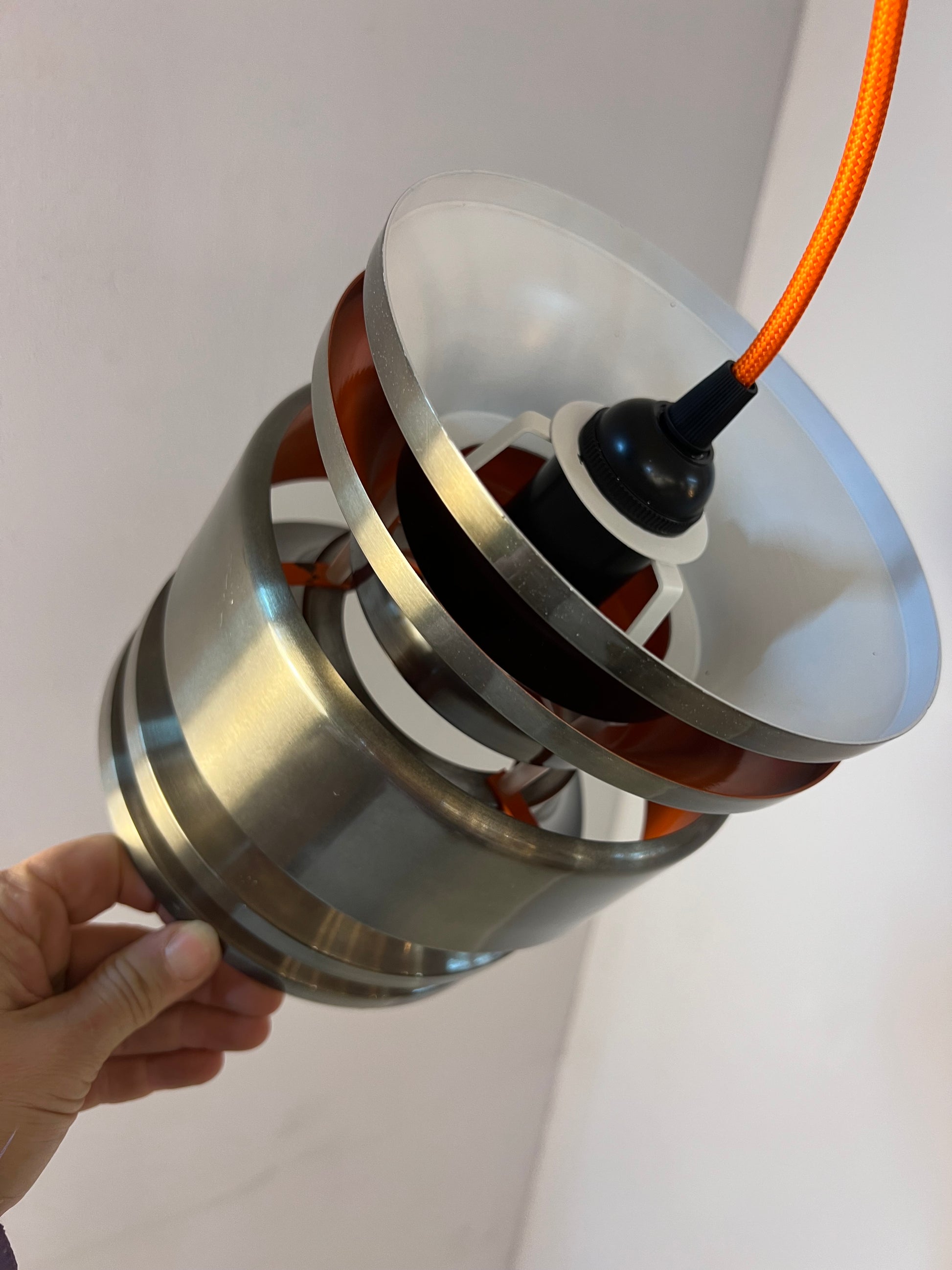 Hängelampe anthrazit orange von Carl Thore für Granhaga