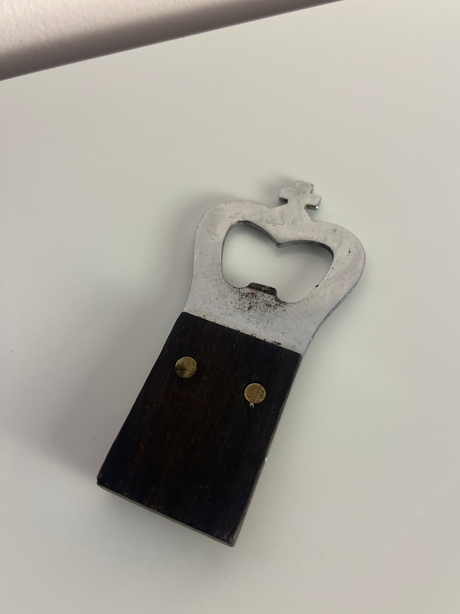 Flaschenöffner Teak mit Krone aus Dänemark