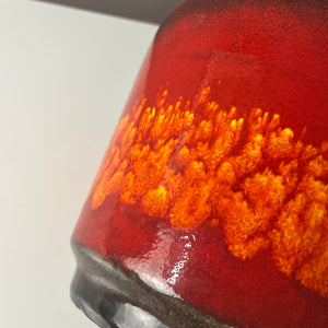 Blumentopf Fat Lava orange rot