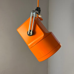 Strahler Unispot orange neu lackiert von Louis Poulsen
