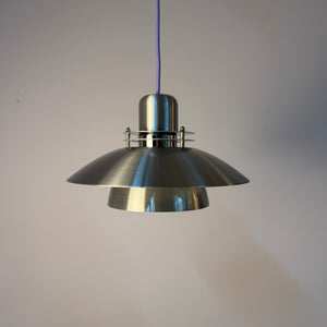 Lamellenlampe silber aus Dänemark