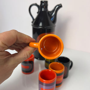 Set: Schnapsdekanter & 6 Becher von Wächtersbach