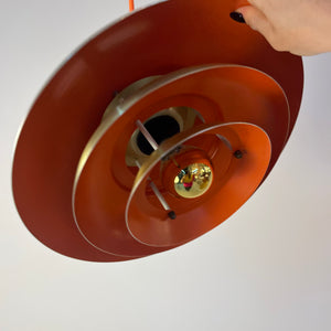 Lamellenlampe gold orange aus Dänemark