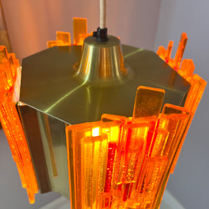 Hängelampe orange von Claus Bolby