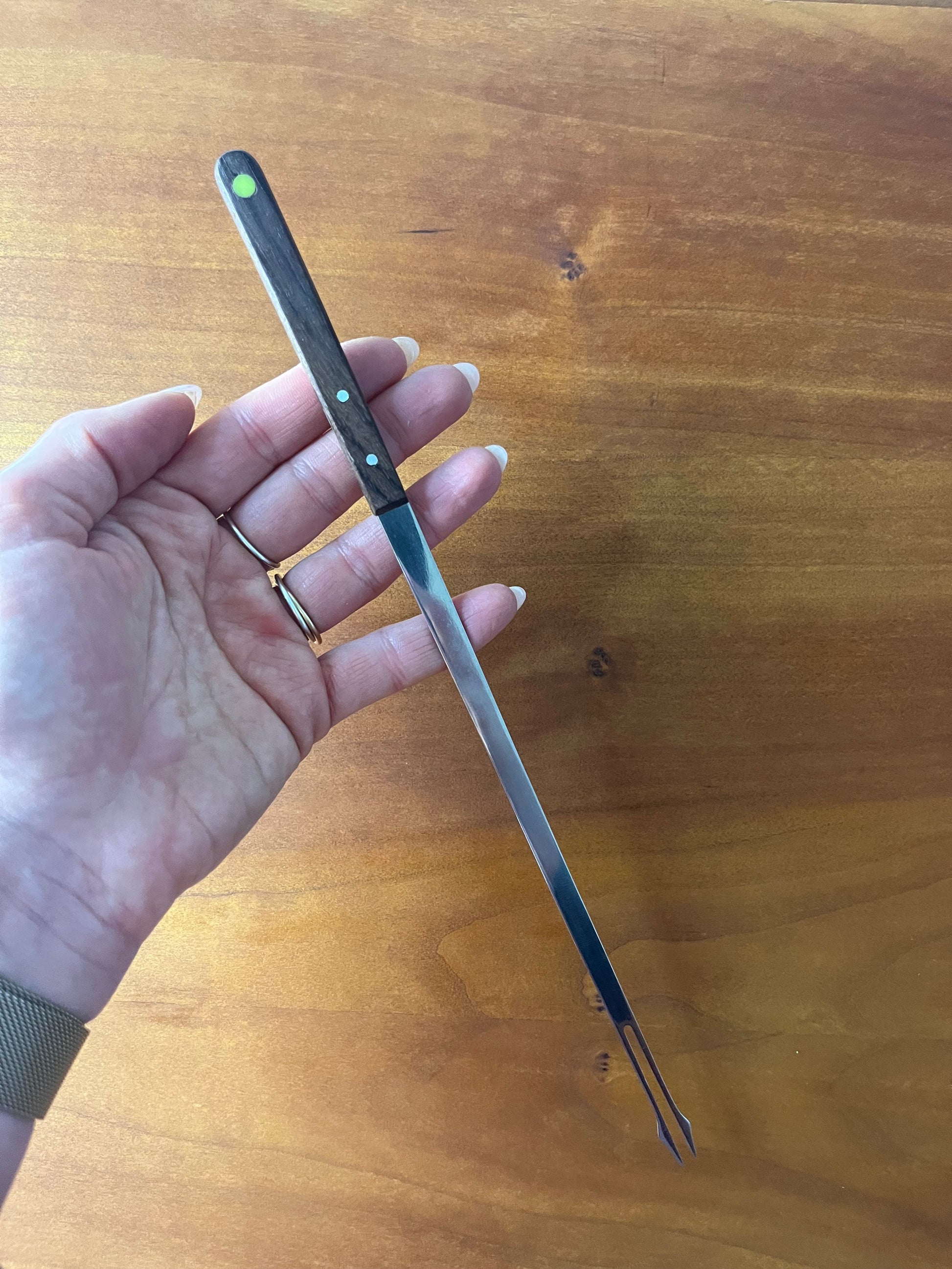 Fonduegabeln Edelstahl & Teak von Stelton