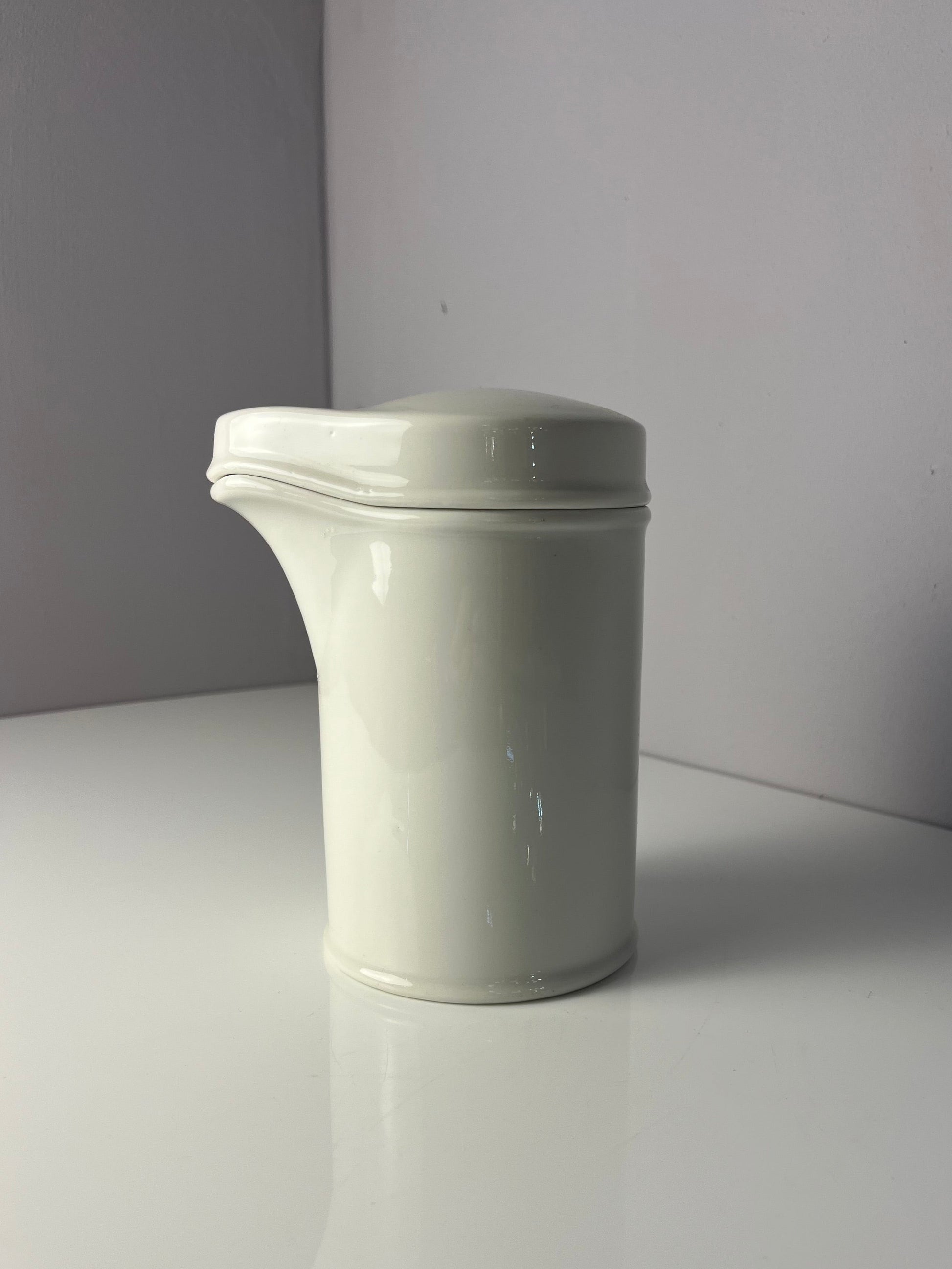 Apothekerdose Ol. Zinci weiß Porzellan