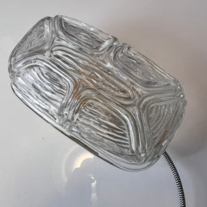 Wandlampe Strukturglas mit Kabel