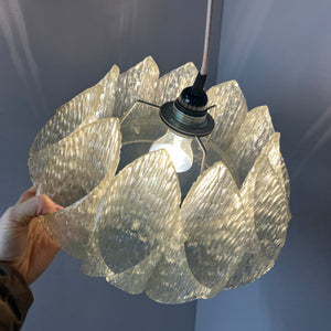 Hängelampe Lucite Eisglas von Marbach Leuchten