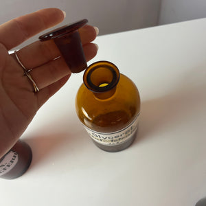 Set: 4x Apothekerglas braun