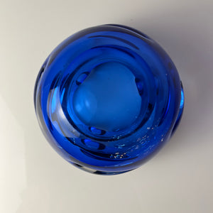 Aschenbecher blau Glas