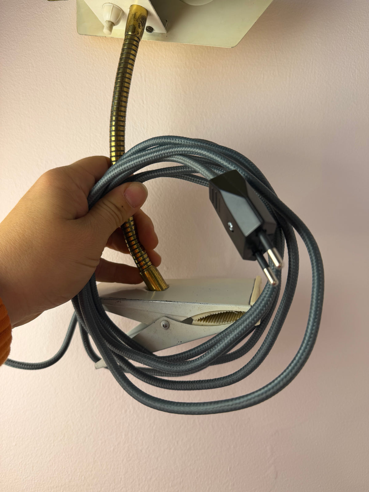 Klemmlampe gelb gold von HOSO (Hoffmeister & Sohn)
