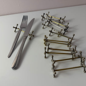 Set: 13x Besteckablage versilbert