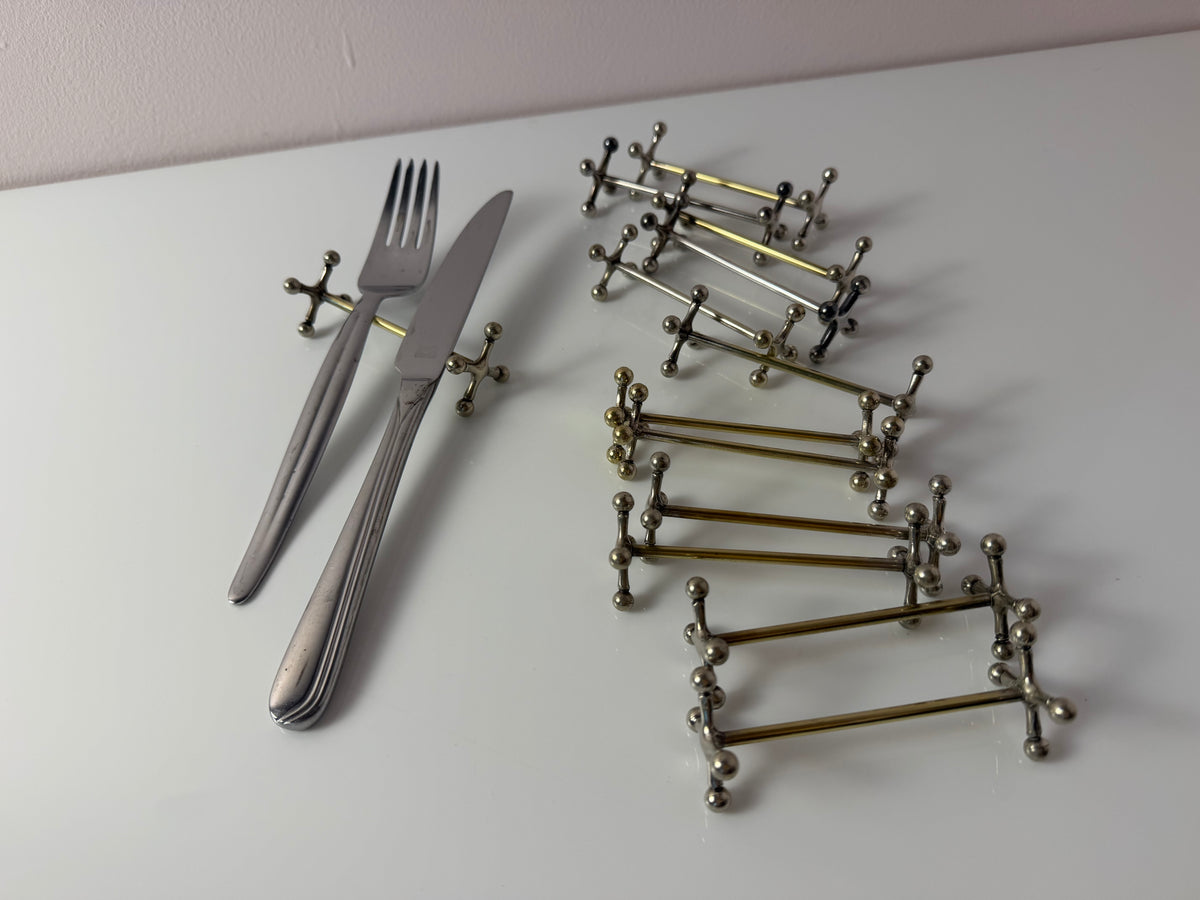 Set: 13x Besteckablage versilbert