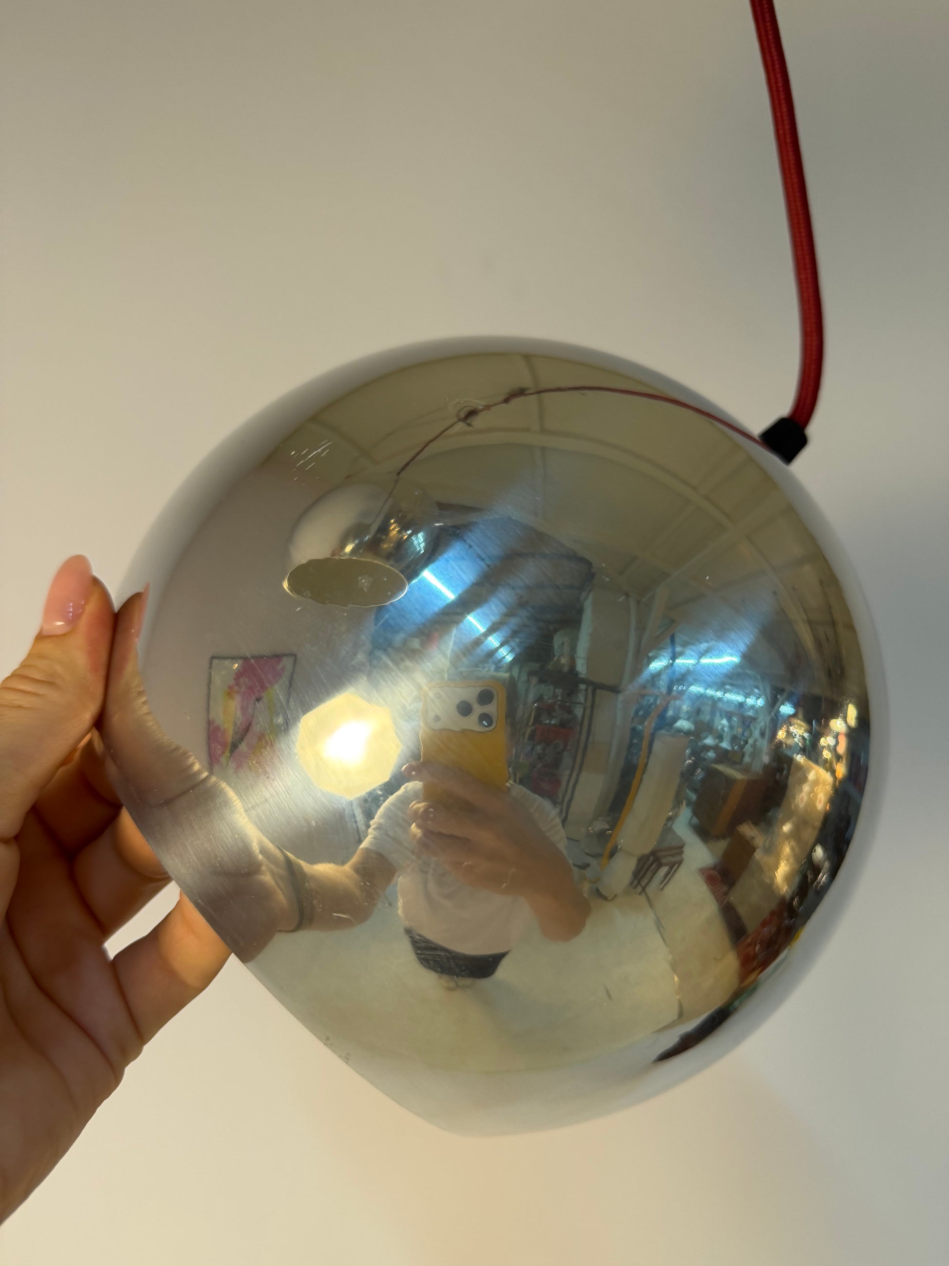 Kugellampe Topan Chrom von Verner Panton