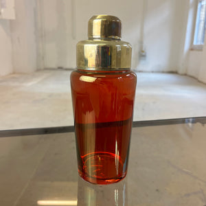 Set: Eiseimer & Cocktailshaker rot Glas Messing von Füger-Glas