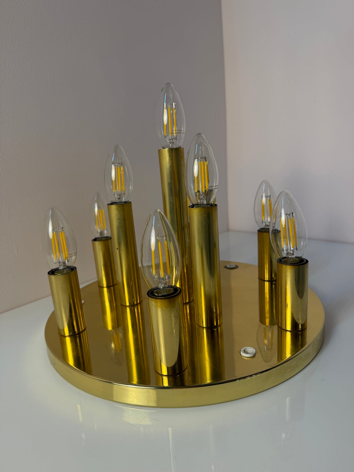 Wand-/ Deckenlampe gold von von Sölken