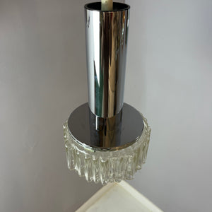 Pendelleuchte Modell P105 Klarglas Chrom von STAFF
