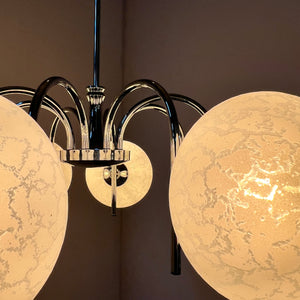 Kronleuchter mit 8 Kugeln von Richard Essig für Hustadt