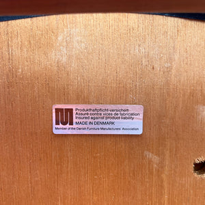 Armlehnstuhl Palisander mit Wollbezug von Johannes Andersen für Uldum Møbelfabrik