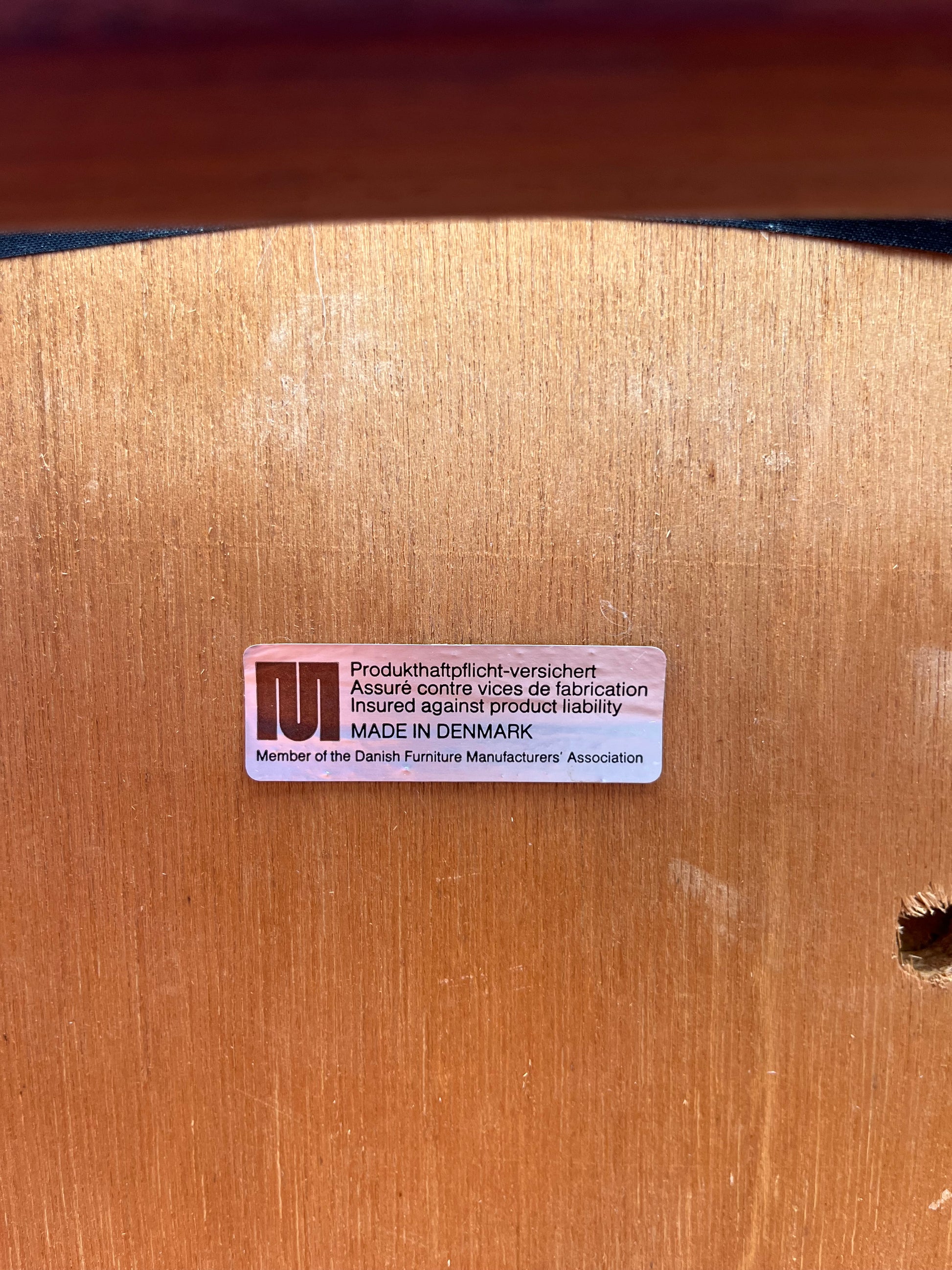 Armlehnstuhl Palisander mit Wollbezug von Johannes Andersen für Uldum Møbelfabrik