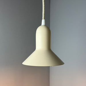 Hängelampe creme orange neu lackiert