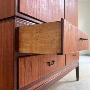 Büroschrank Teak mit Schloss aus Dänemark