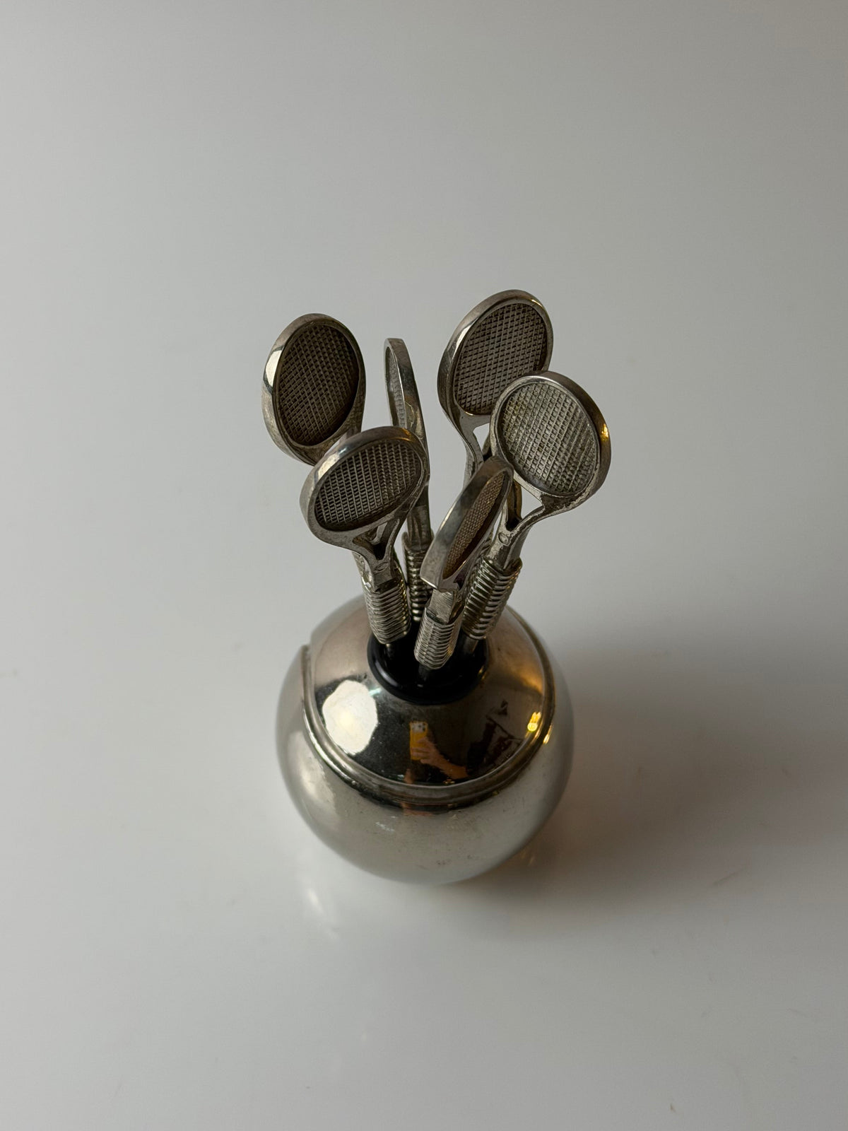 Set: Cocktailpicker Tennis silber