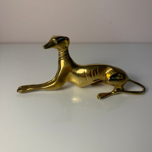Set: 2 Windhunde Messing aus Dänemark