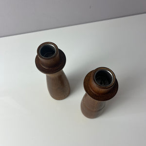 Set: 2x Kerzenständer Teak