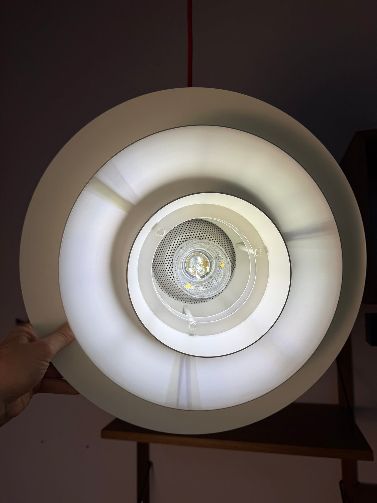 Lamellenlampe weiß aus Dänemark