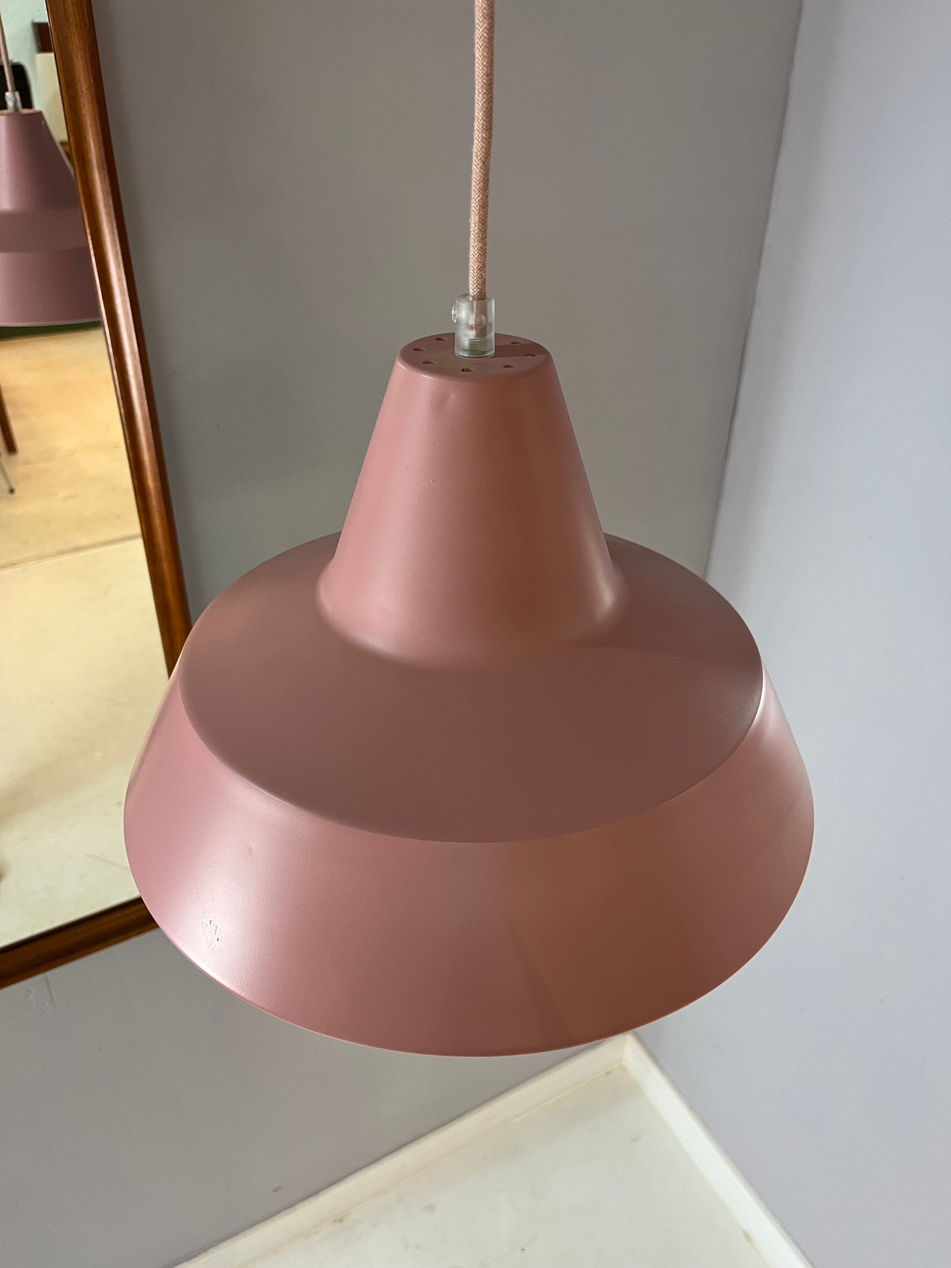 Industrielampe rosé Metall