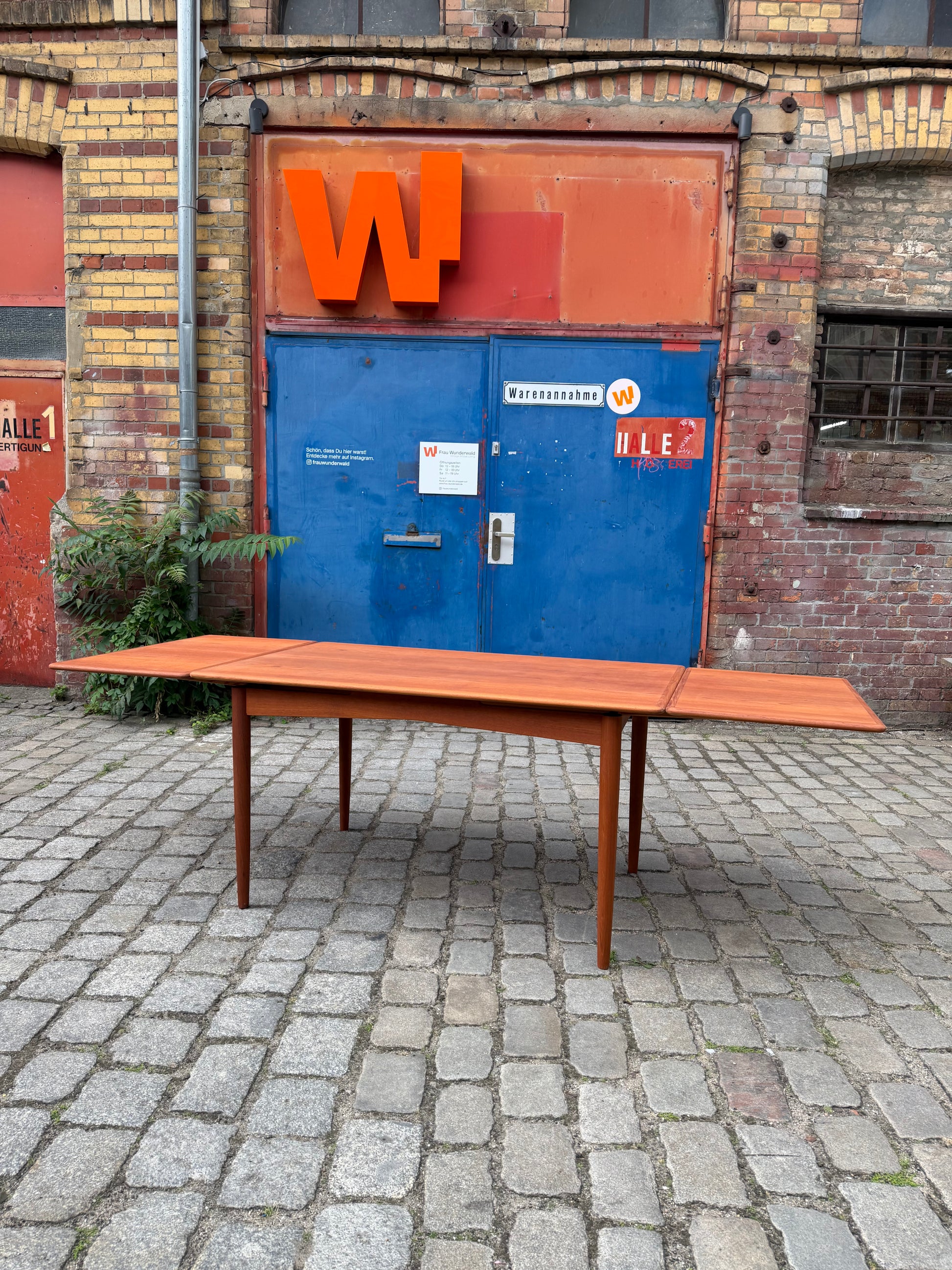 Ausziehbarer Esstisch Teak aus Dänemark