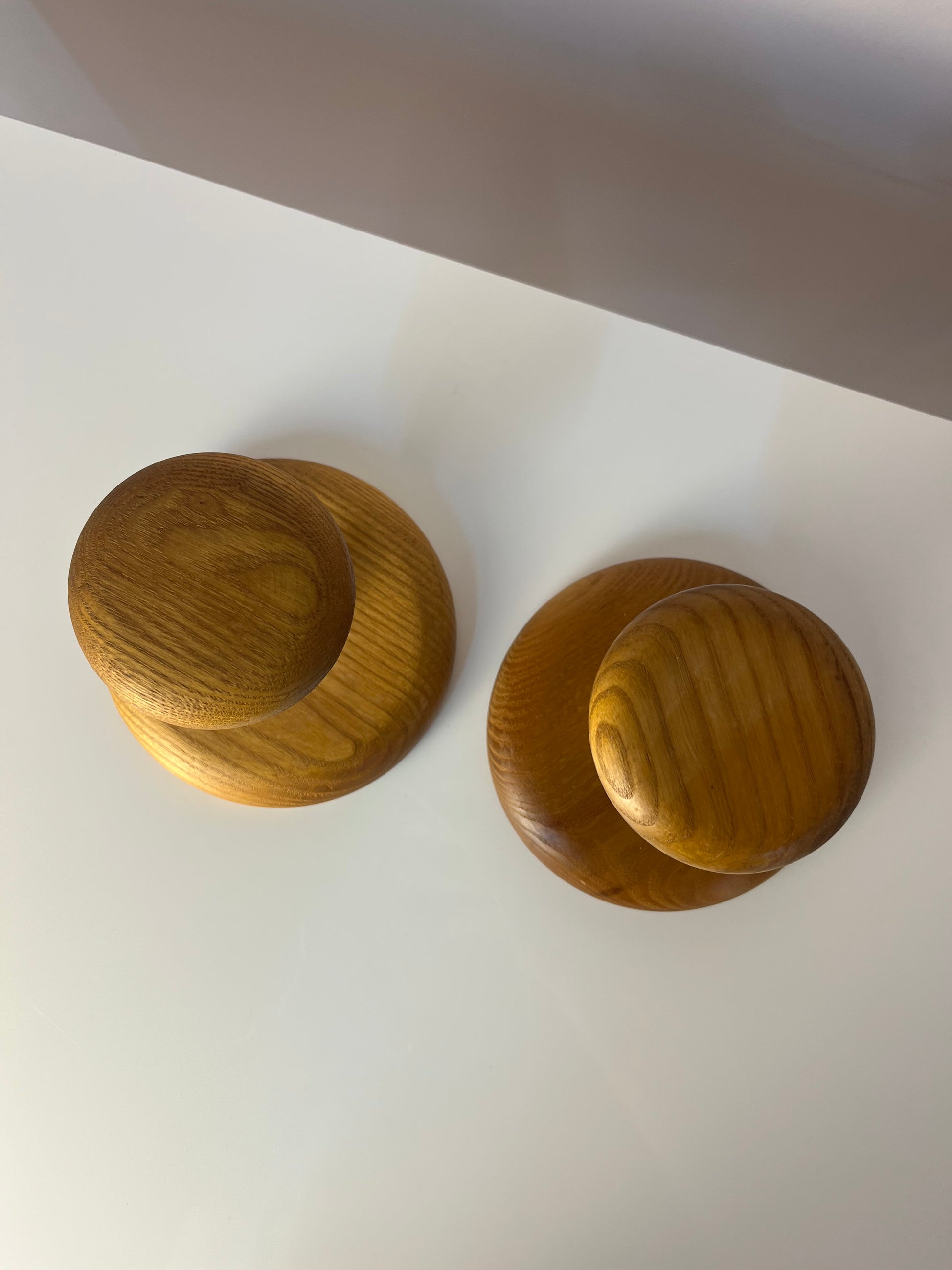 Set: 2x Wandhaken Eiche
