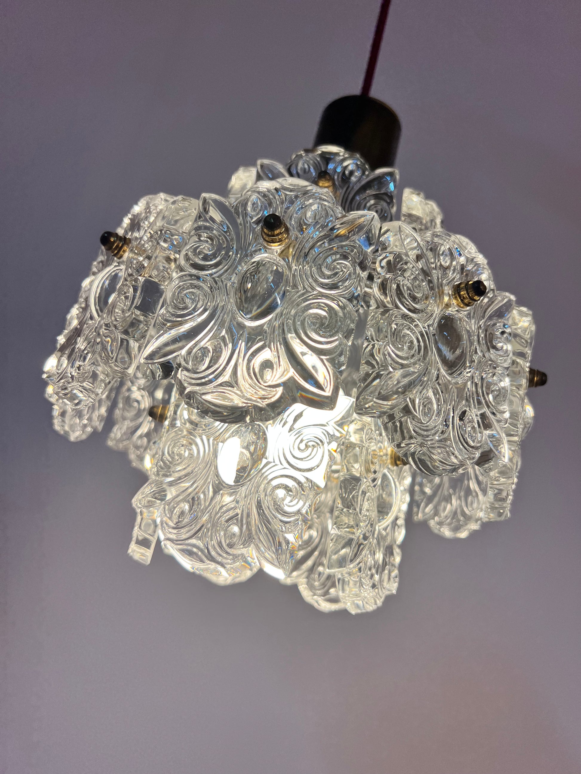Hängelampe Kristallglas von Kinkeldey