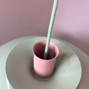 Lamellenlampe neu lackiert mint rosa