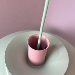 Lamellenlampe neu lackiert mint rosa