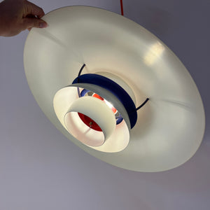 Lamellenlampe PH5 weiß von Poul Henningsen für Louis Poulsen