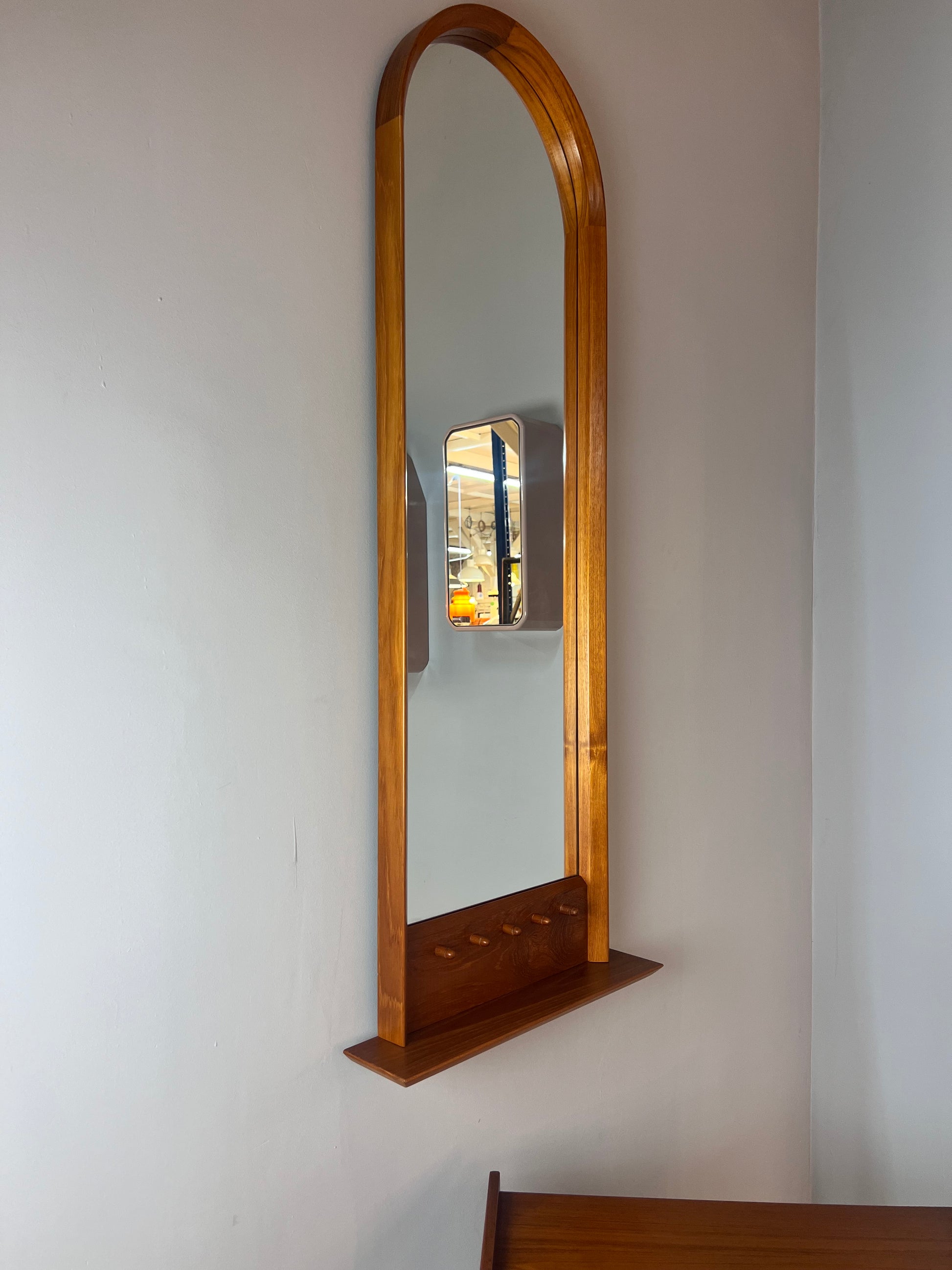 Set: Kommode mit Spiegel Teak