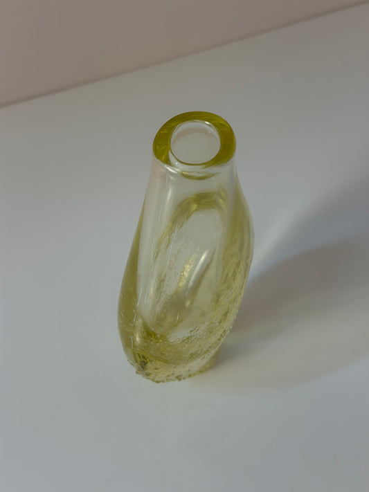 Vase gelb von Miloslav Klinger für Železný Brod Sklo