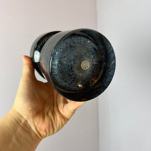 Vase grau von Bo Borgström für Åseda Glasbruk