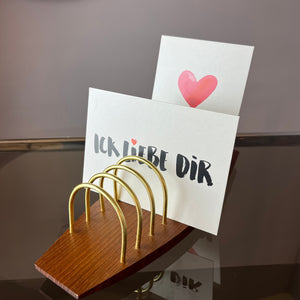 Briefhalter Teak