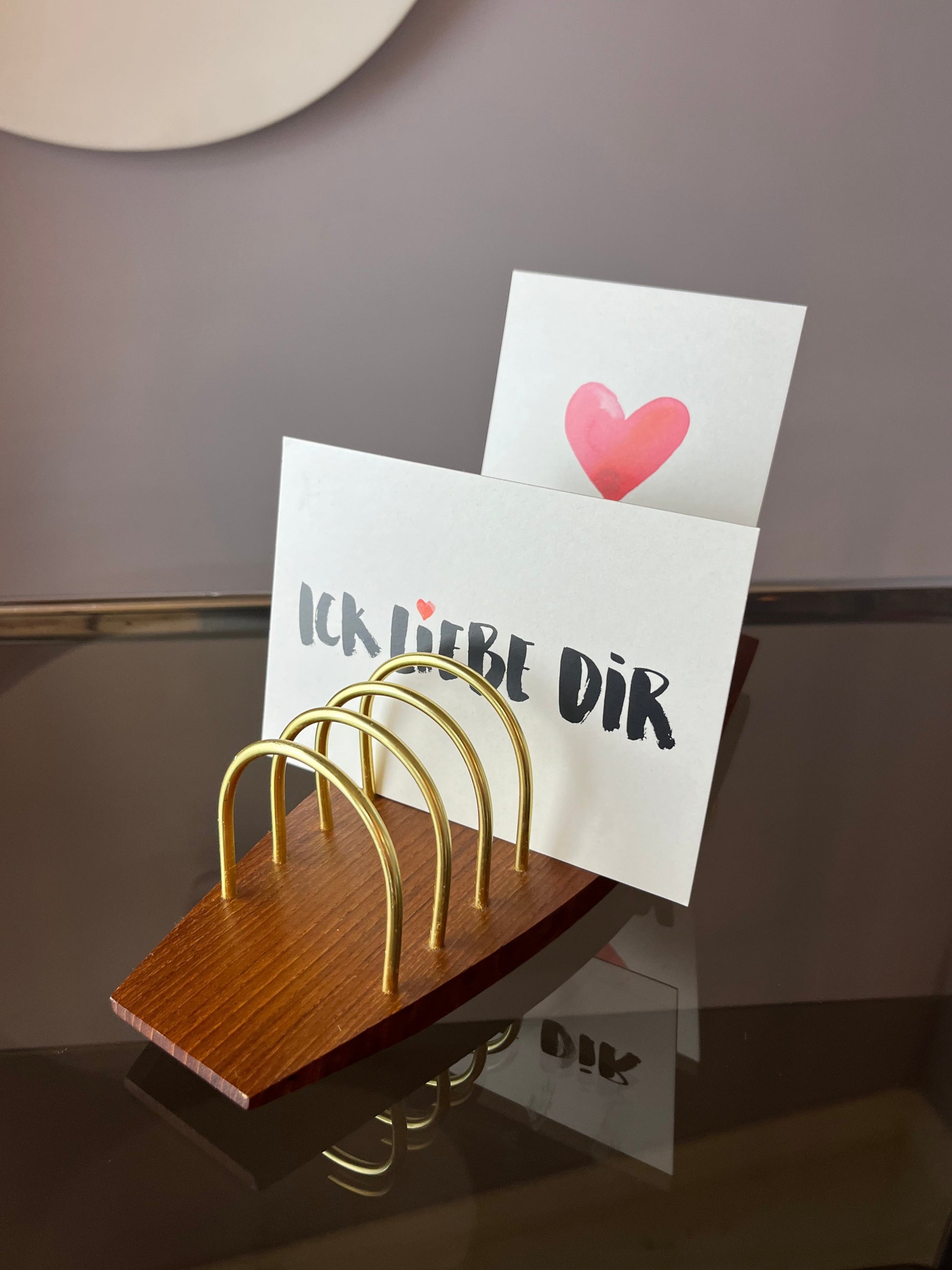 Briefhalter Teak