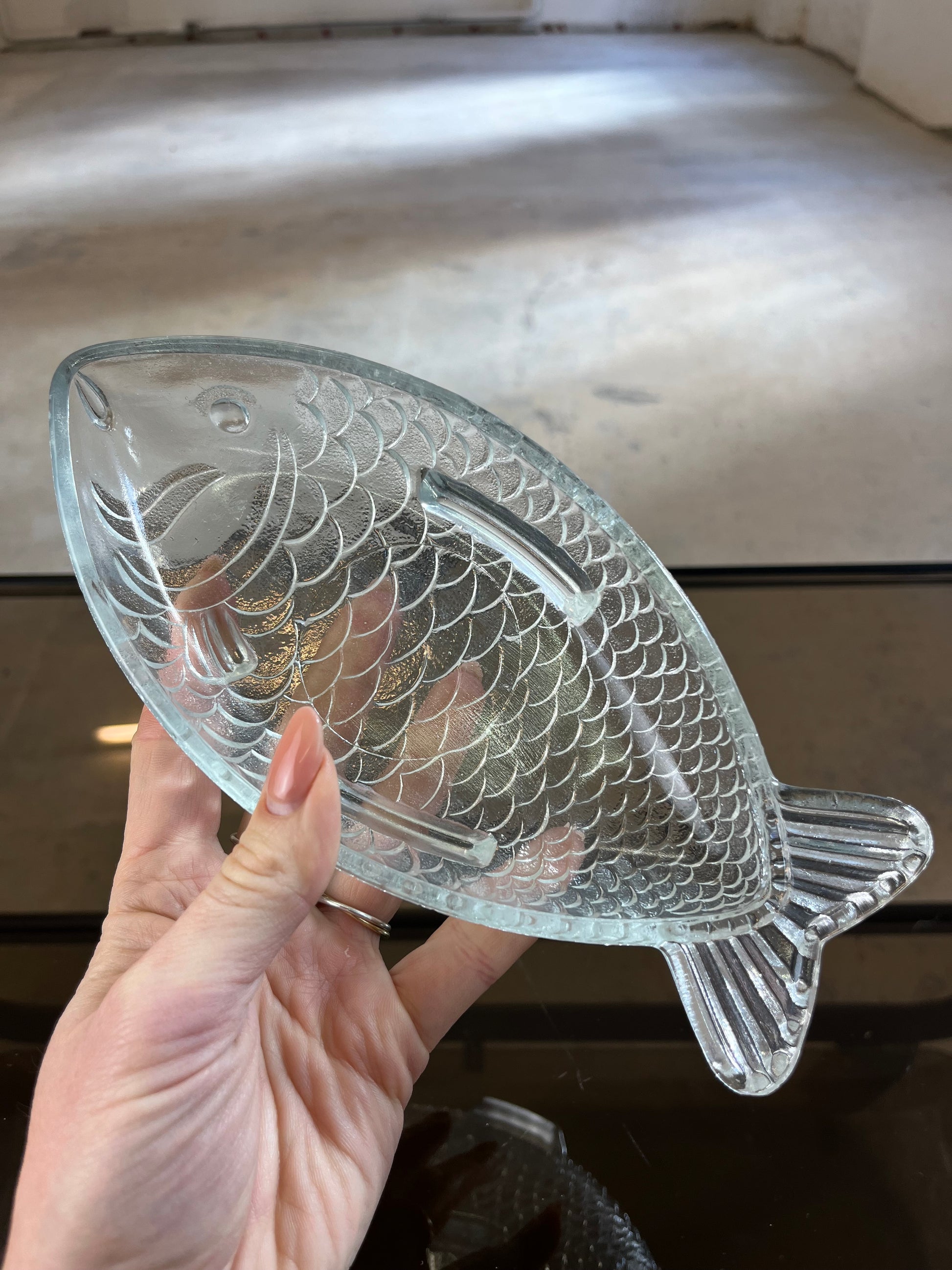 Schale Fisch von Ankerglas Bernsdorf