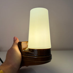 Wandlampe Modell 6080 braun von Sigvard Bernadotte für Ifö