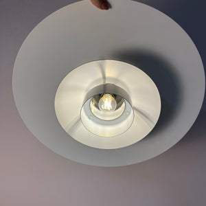 Große Lamellenlampe Leto silber kupfer von Top Lamper