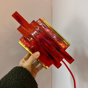 Wandlampe rot von Claus Bolby