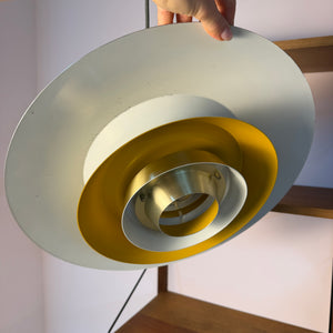 Lamellenlampe gold gelb von Bent Nordsted für Lyskær