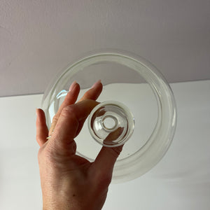 Käseglocke und Teakbrett aus Dänemark