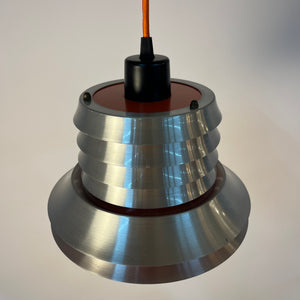 Lamellenlampe silber orange von Carl Thore für Granhaga