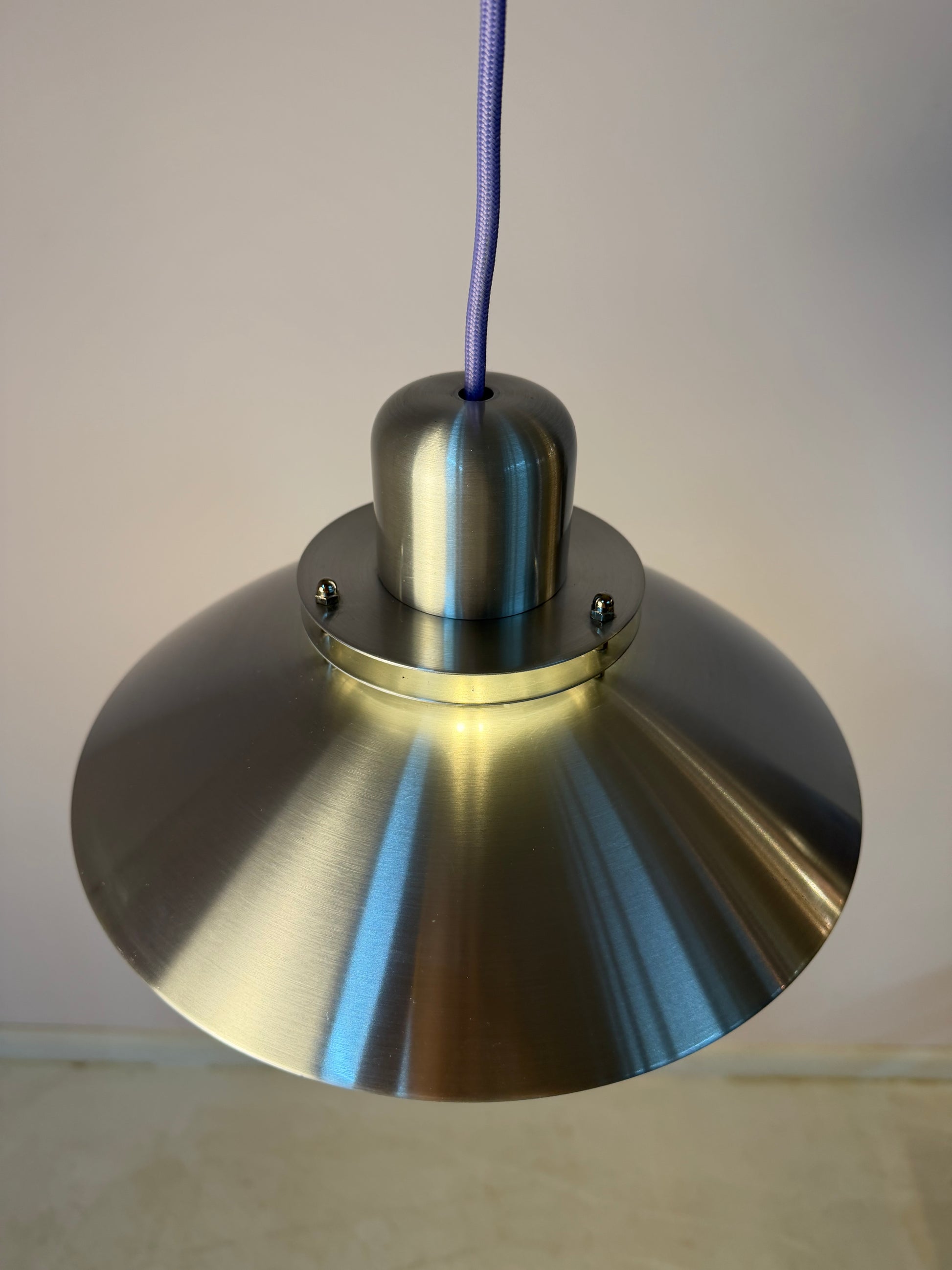 Lamellenlampe silber aus Dänemark